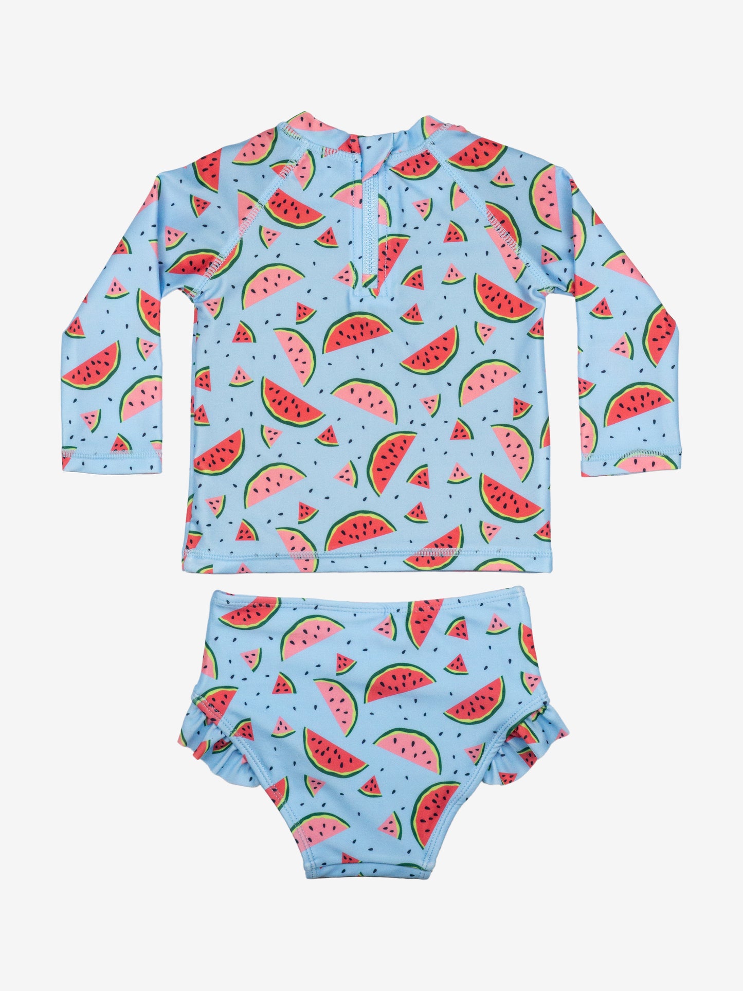 Baby Girls Rash Guard Two-Piece Swimsuit
