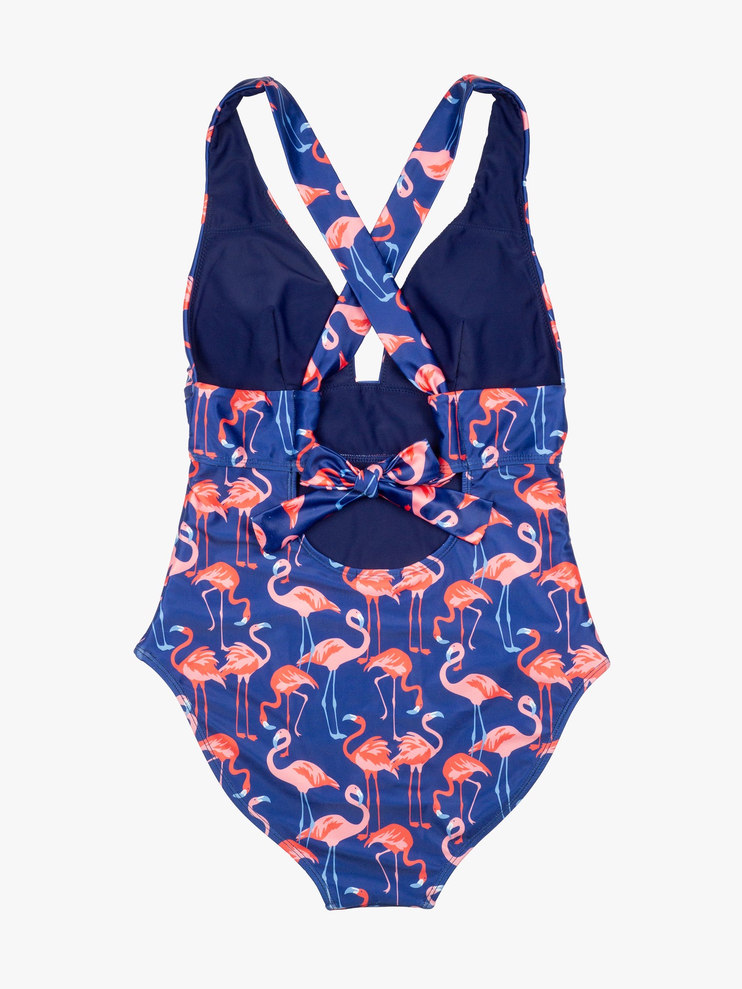 Women's Plunge One-Piece Swimsuit in Flamingo