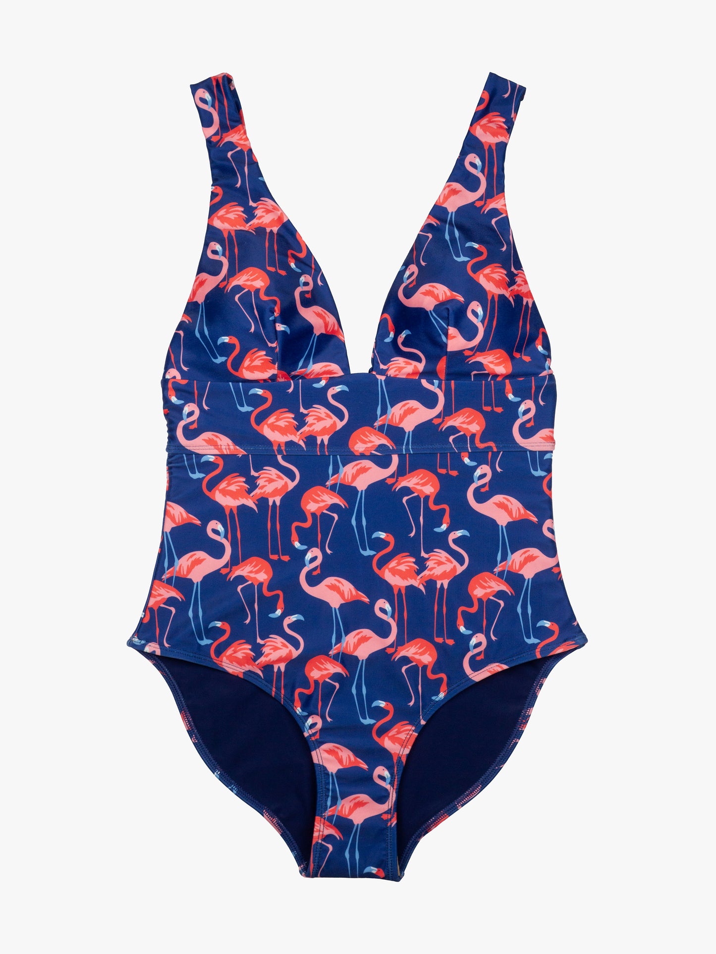 Women's Plunge One-Piece Swimsuit in Flamingo