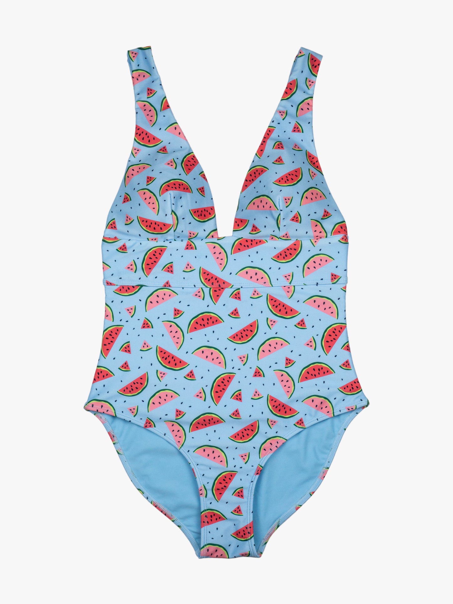Women's Plunge One-Piece Swimsuit in Watermelon