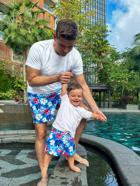 Family Matching Swimwear in Floral Print