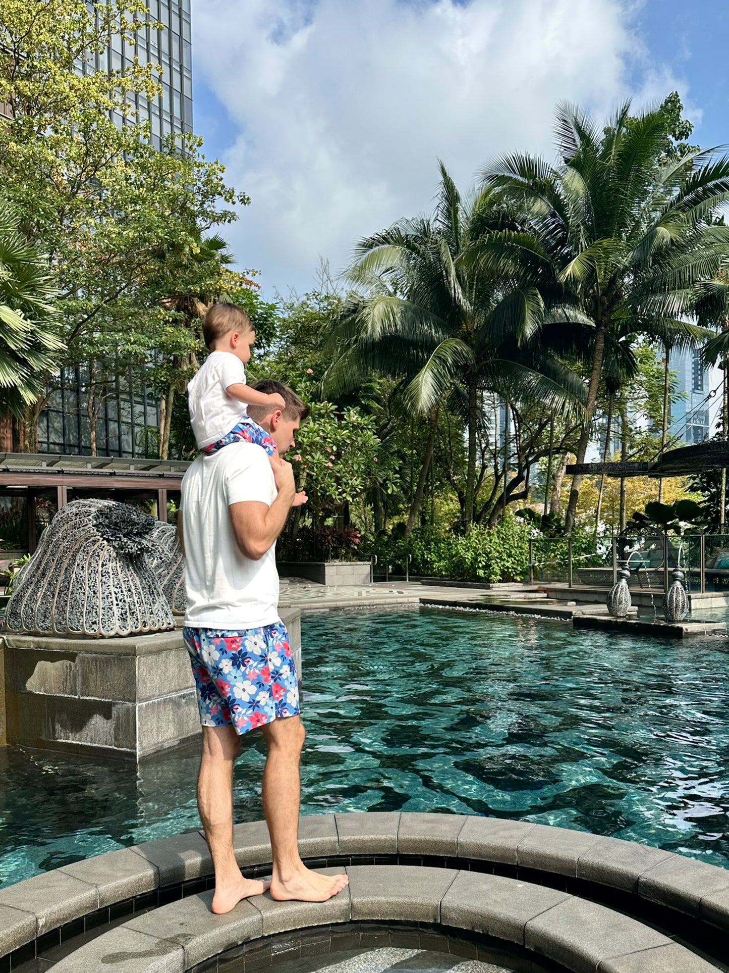 Men's Swim Trunks in Floral