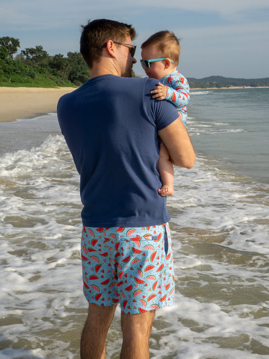 Family Matching Swimwear in Watermelon Print