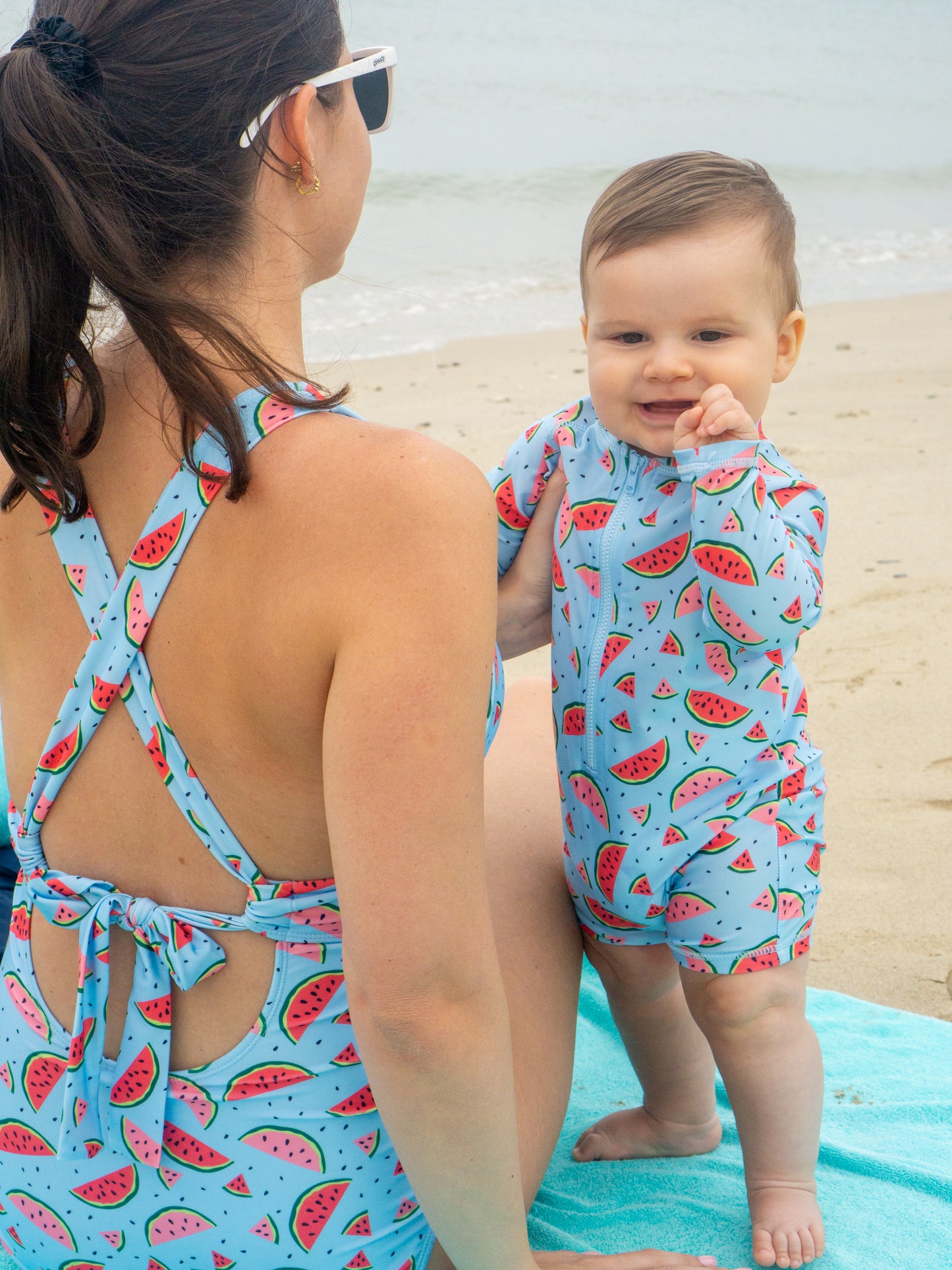 Women's Plunge One-Piece Swimsuit in Watermelon
