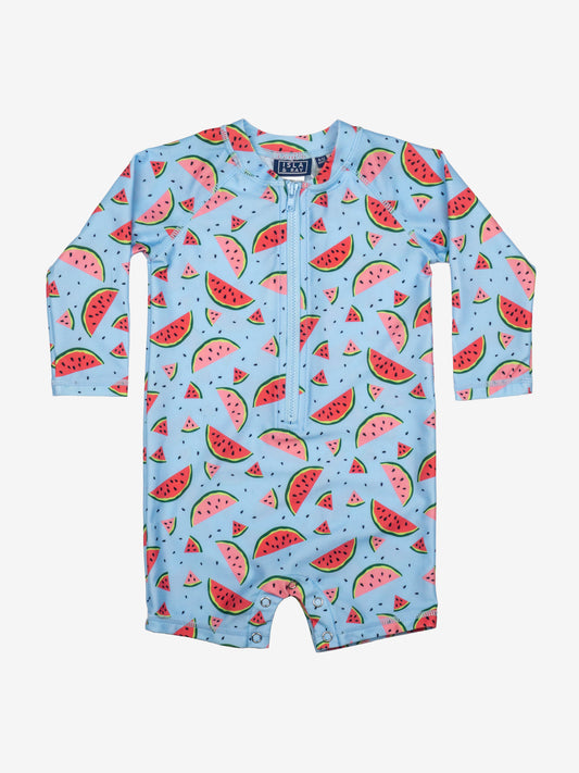 Baby Rash Guard Swimsuit in Watermelon