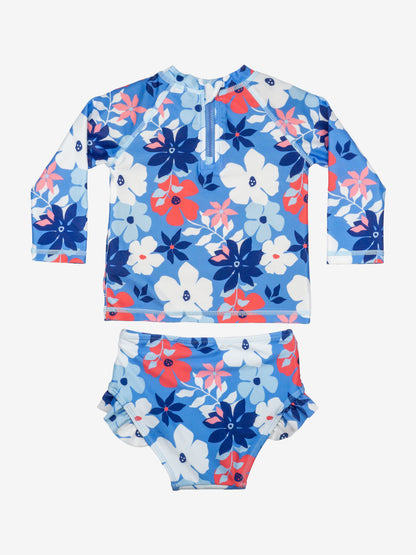 Baby Girls Rash Guard Two-Piece Swimsuit