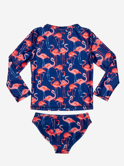 Girls Rash Guard Two-piece Swimsuit