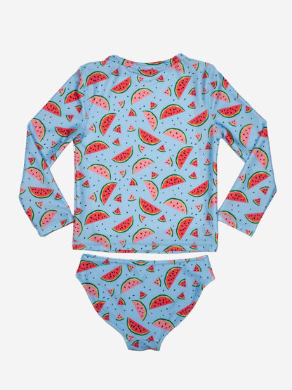 Girls Rash Guard Two-piece Swimsuit